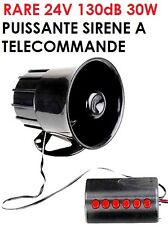 ELEKTRONISCHE SIRENE 24V 6 SOUNDS FEUERWEHR POLIZEI... PAJERO L200 HDK KDJ HILUX JEEP