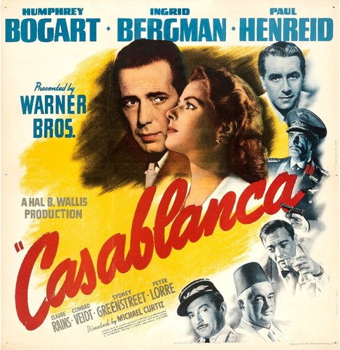 Film casablanca rumj poster - casablanca, rumj-poster