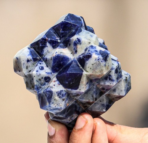 65mm blau sodalith - blau,