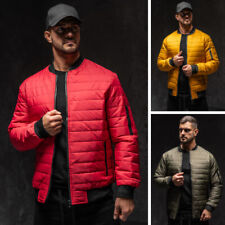 Steppjacke Übergangsjacke Bomberjacke Sportjacke Unifarben Herren BOLF Classic