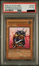 GARNECIA ELEFANTIS 1ST ED-GERMAN YU-GI-OH! MRD-METAL RAIDERS 2002 G125 PSA 6