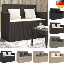 Gartenbank mit Kissen Sitzbank