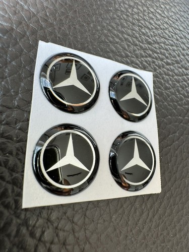 14mm mercedes benz logo - 4x,