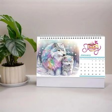 DIY Diamant Malerei Kalender Set Tischkalender Glänzende Strasssteine