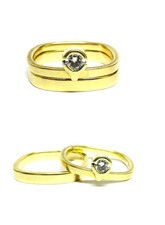 585 Gold Trauring Set