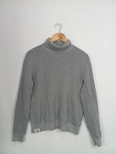 NAPAPIJRI Herren Rollkragen Pullover Gr. M/50 Grau Baumwolle Wolle