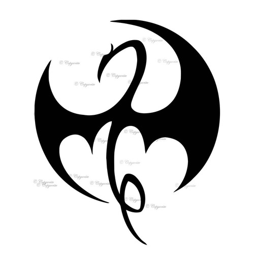 Iron fist logo - fist, marvel,