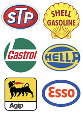 6xRally Aufkleber Castrol