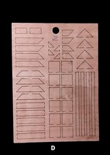 10x Bausatz Furnier Teile Für