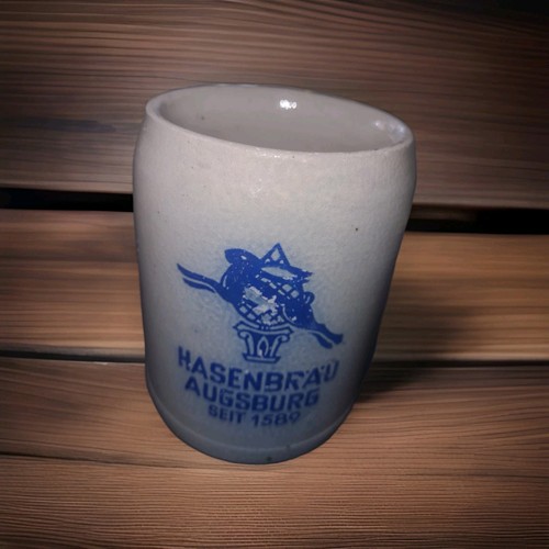 Steingut bierkrug hasenbräu - steingut,
