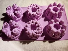 1x Silikon Backform tolle kleine Kuchen Gugelhupf Neu