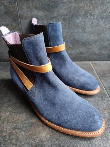Women barker boots navy suede - barker,