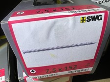 Fensterrahmenschrauben 7,5x152mm SWG 50Stück verzinkt / Aktion H2PalGarCont