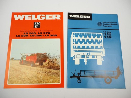 Original prospekt welger ls - 2x,