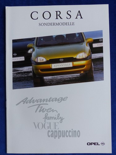 Opel corsa sondermodelle - opel,