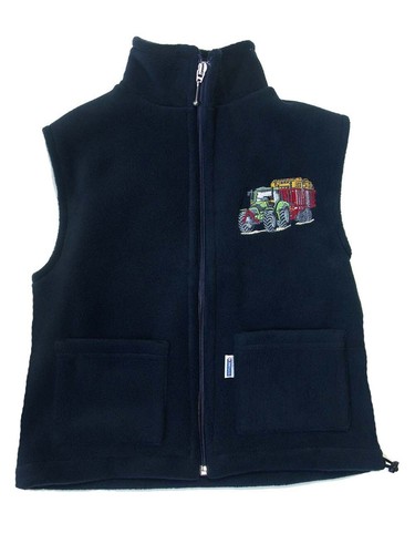 Jungen fleece weste stickerei - jungen,