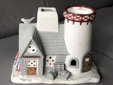 Partylite Teelichthaus Keramik Leuchtturm