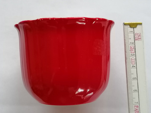 Roter schöner übertopf - roter,