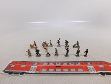 12x Märklin H0 Guss Figuren (aus Set 0201 0202) Kellner Reisende etc #ED401-0,5