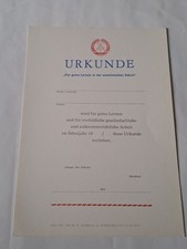 DDR Urkunde FÜR GUTES LERNEN