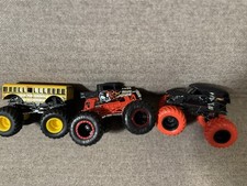 3x Hot Wheels*MATTEL*Monster Truck*Darth Vader?+Bone Shaker*Schulbusrar*Sammler!