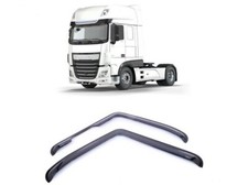 Windabweiser Set Schwarz für DAF XF 106 Euro 6 2017 Regen/Sonne/Wind LKW Zubehör