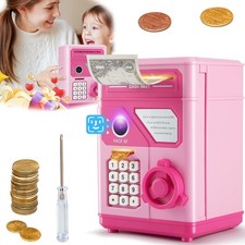 Elektronisch Spardose Automatische Mini ATM Digitale Sparschwein Tresor Kinder
