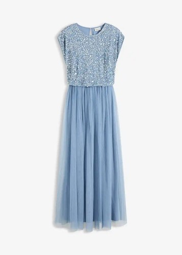 Maxikleid 36 hellblau - maxikleid,