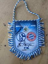 Unikat. Orginales Autogramm. DFB. Wimpel. Bayern. Schalke. Magath. Schumacher 