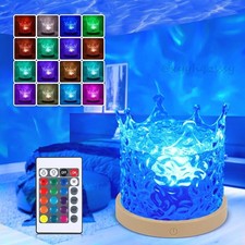 LED Nordlicht Projektor Lampe 16 RGB Farbwechsel Wasserwellen Lampe Nachtlicht