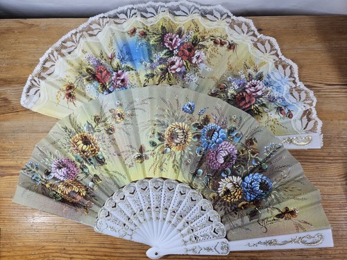 Vintage spanischer handfächer - spanischer,