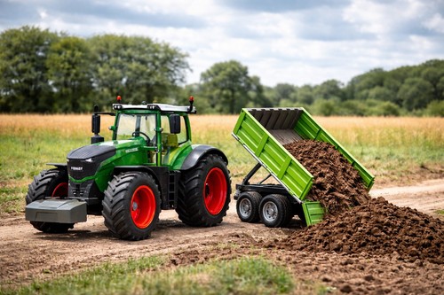 Fendt traktor mit anhänger - mit,