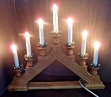 7-armiger Lichterbogen Holz Weihnachten Dekoration funktionsfähig