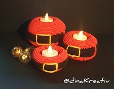 Weihnachtsmann Teelichthalter