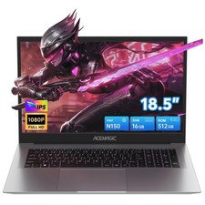 ACEMAGIC 18.5" FHD Laptop Intel N150 16GB DDR4 RAM 512GB SSD WIFI BT Win11 PRO