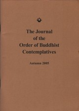 The Journal of the Order of Buddhist Contemplatives; Volume 20, Numer 3 (Autumn 