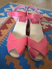 Swedish Hasbeens Sandalen Clogs Pink 38