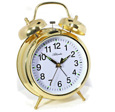 Mechanischer Glockenwecker Gold Metall Nostalgie Retro Aufziehen -Atlanta 1060/9