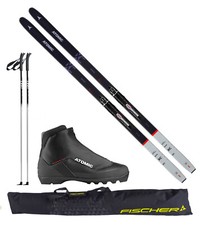 Atomic Langlaufski-Set Savor XC Grip - Ski + Bindung + Schuhe + Stöcke + Skisack