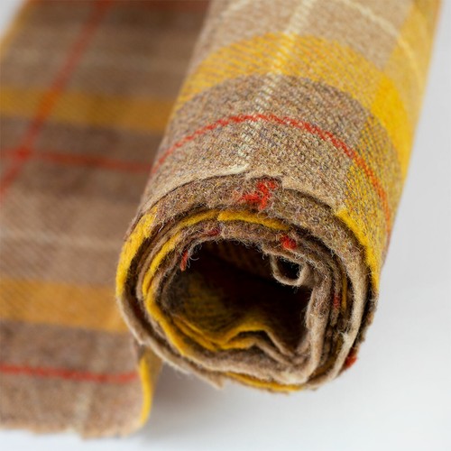 Harris tweed tuch gelb kariert - tuch,