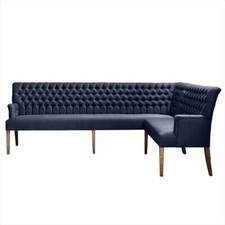Eckbank Bretagne  / Chesterfield/  Esszimmer/ Sitzbank / Bank Blau