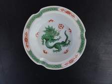 MEISSEN ASCHENBECHER GRÜNER DRACHEN  GOLDRAND 1 WAHL Breite 12,6 cm