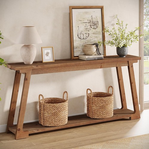 160cm massivholz konsolentisch - massivholz,