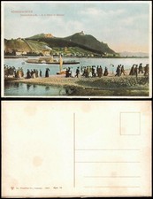 Ansichtskarte Königswinter Drachenfels a. Rh. A. d. Fähre in Mehlem 1907