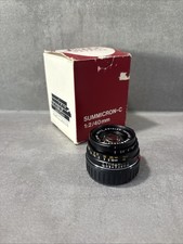 Leica Summicron C 40mm f2 Pancake Leitz Wetzlar - OVP Guter Zustand Sehr klar!!!