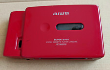 aiwa tragbarer Kassettenrecorder LX 200MKII rot Ladies Collection cassette bass