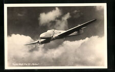 AK Flugzeug Focke-Wulf Fw 58 Weihe 