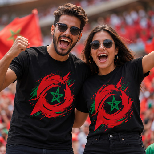 Marokko flagge shirt - marokko, t-shirt