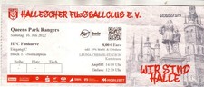 Sammler Ticket :  HFC Chemie  -  Queens Park Rangers  16.07.2022