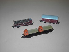 Verschlagwagen Säuretopfwagen Autotransportwagen 2 W 50 Zeuke/BTTB  3 Stück TT